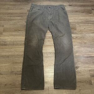 Gap 1969 Mens Straight Corduroy Pants Grey 36x32 Y2K